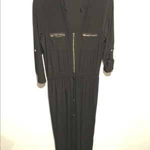Jumpsuit Black With Zipper Detail